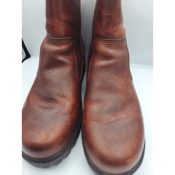 Alegria Womens Shera Leather Mid Calf Ankle Boots - Chestnut, 38M USED - Picture 4 of 9